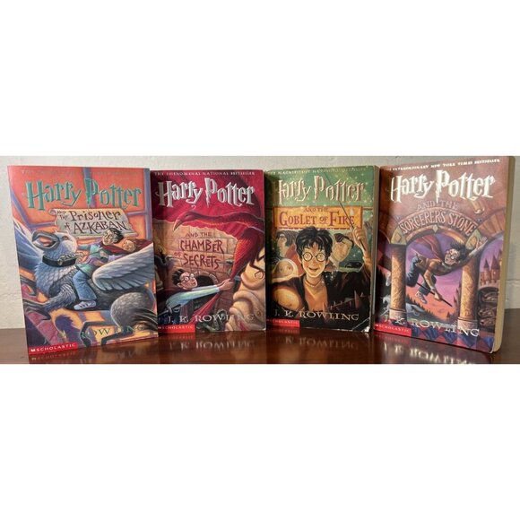 JK Rowling Harry Potter Complete Series 1-4 Paperback Set - Picture 1 of 7